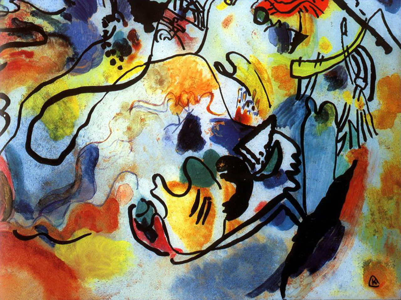 El juicio final Wassily Kandinsky Pintura al óleo